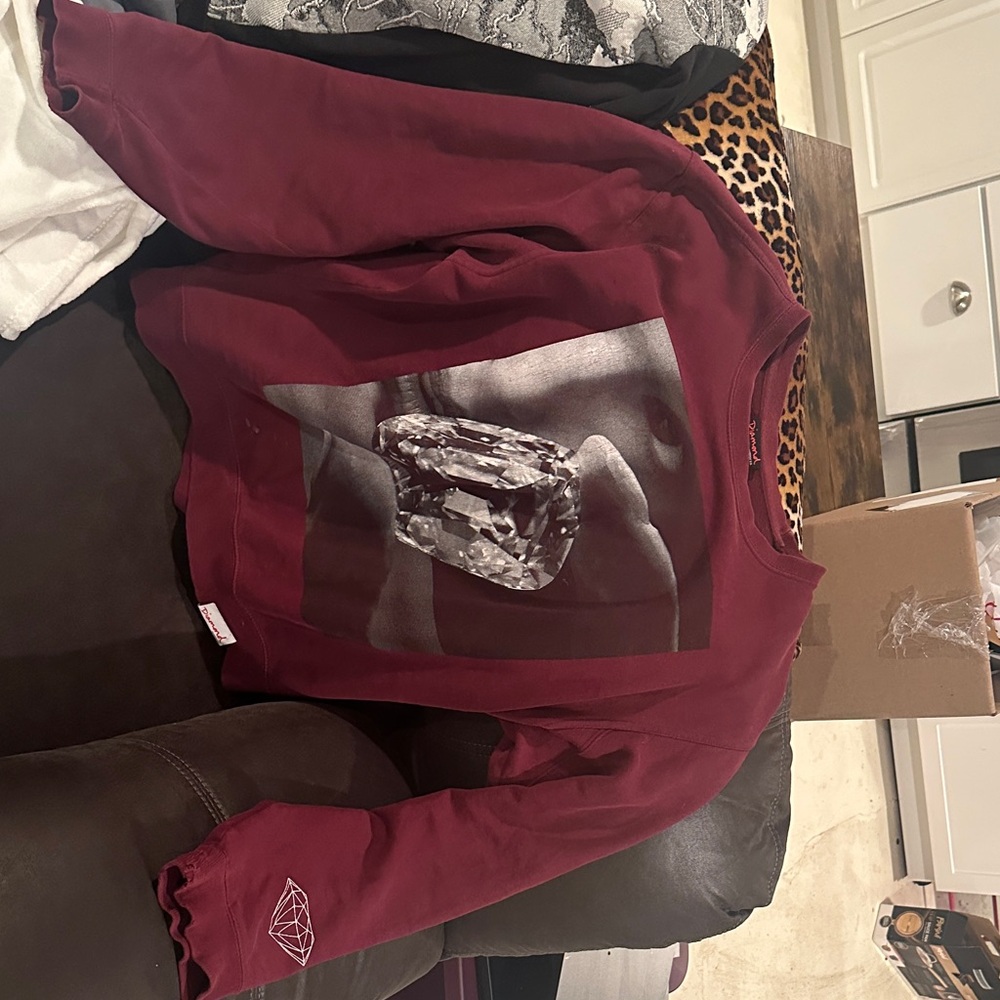 Diamond Supply Co. Maroon Sweatshirt